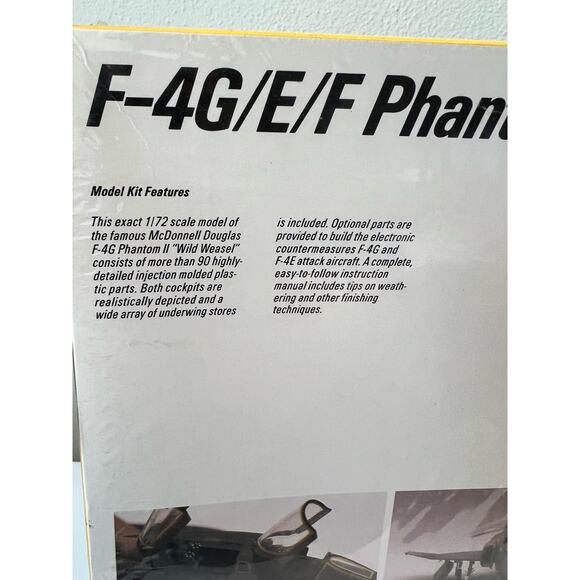 F-4G/E/F Phantom II “Wild Weasel” Model Kit 684 1990 1/72 - Picture 4 of 5